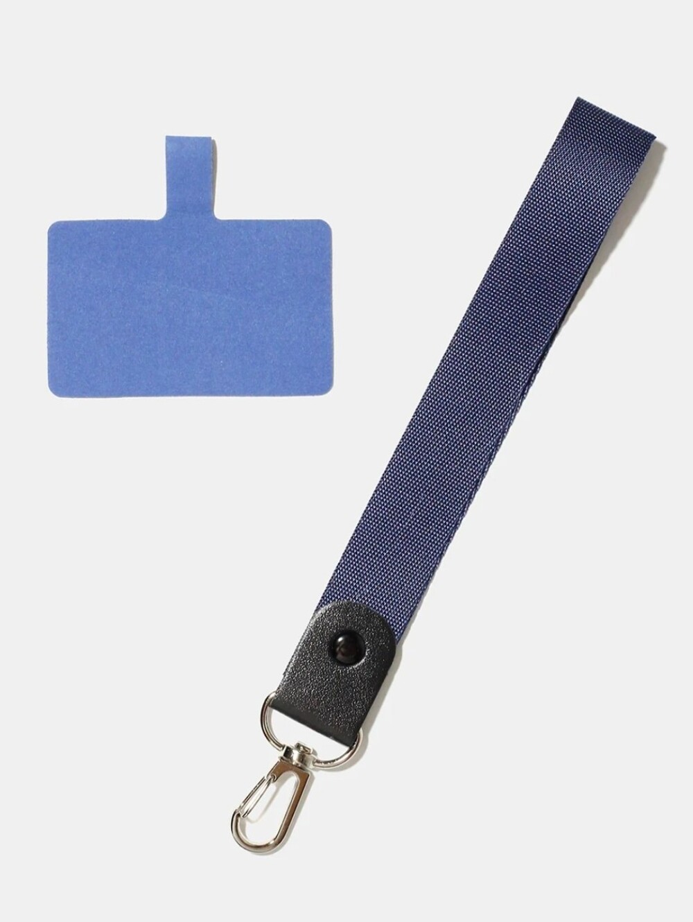 Blue Fabric Phone Wristlet with Metal Clip & Phone Case Clip BNIB